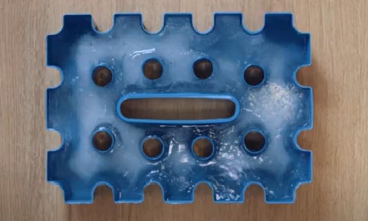 Bierkoeler Ijsblok: bevroren mal